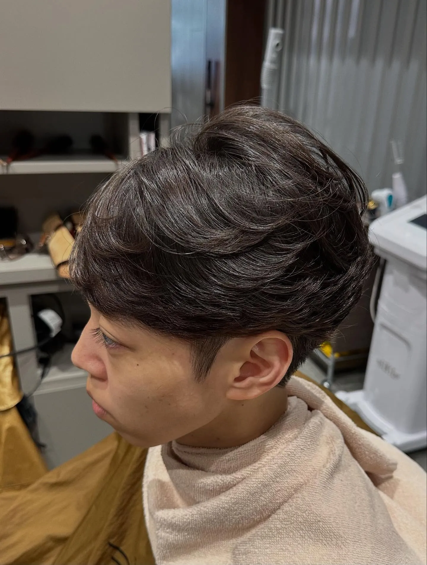 直毛すぎて、スタイリングが大変なお客様