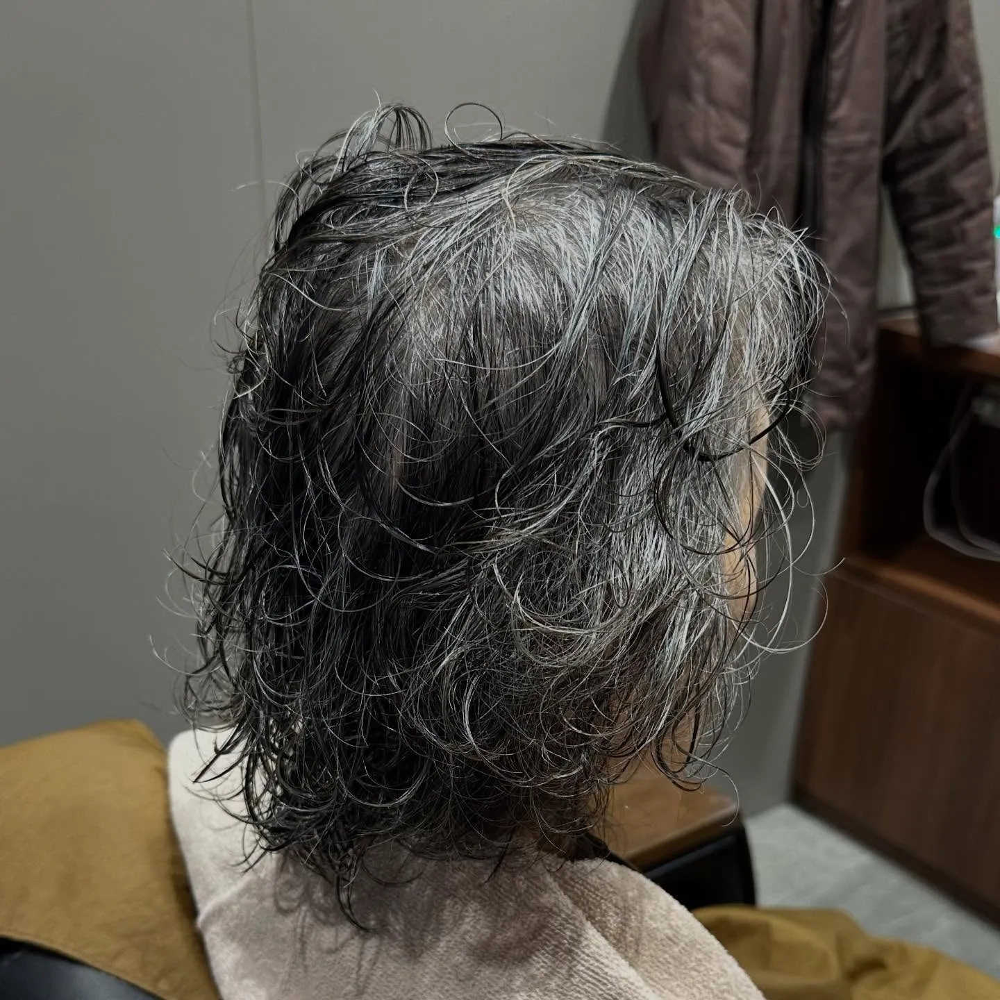体調を崩されて半年ぶりのカット＆パーマ