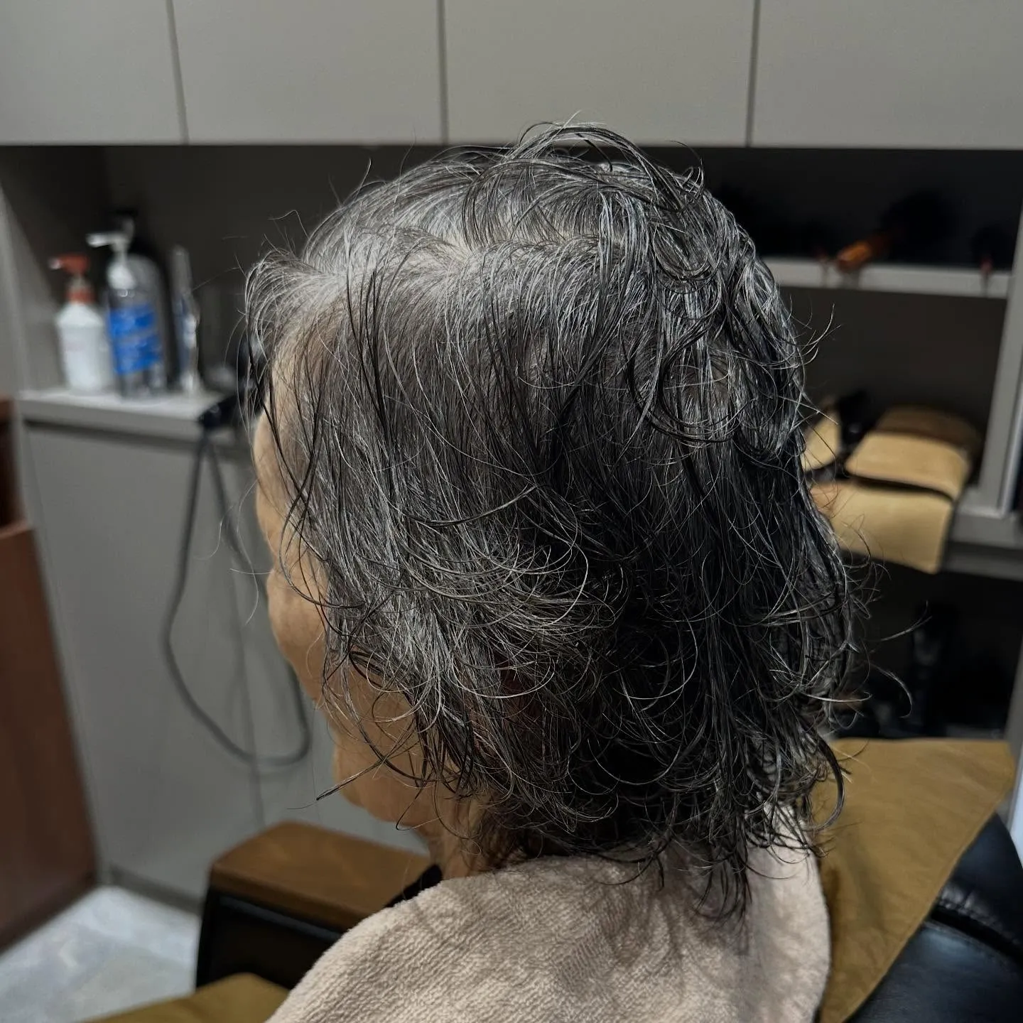 体調を崩されて半年ぶりのカット＆パーマ